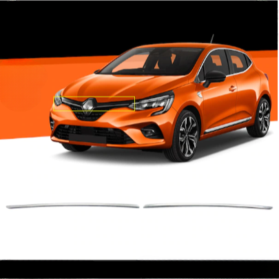 RENAULT CLİO V HB ÖN PANJUR ÜSTÜ 2 PCS. CHROM 2019>