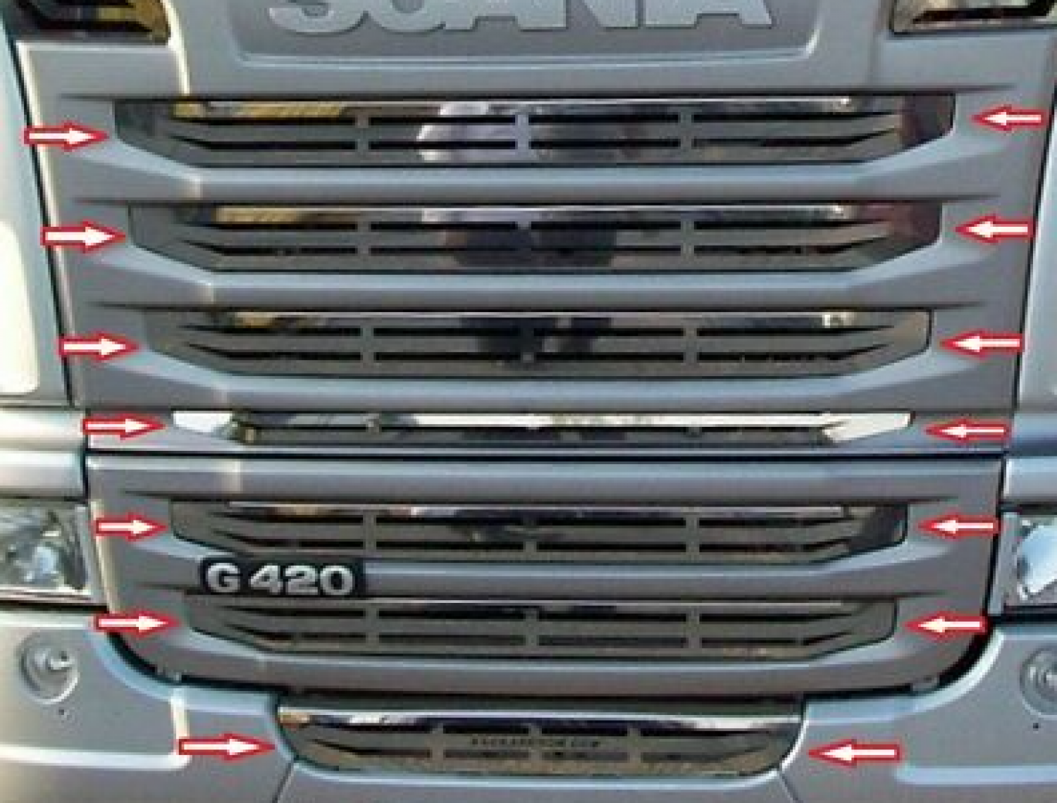 SCANIA ÇİZGİLİ ÖN PANJUR 2004-2009 / R SERİE - ARKSC118